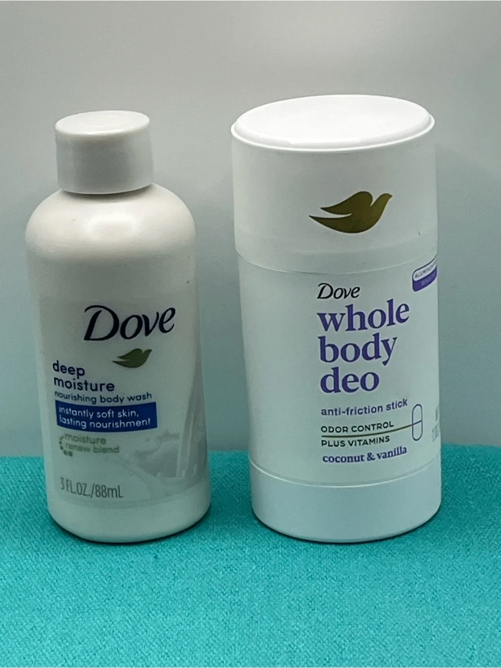 Dove Whole Body Deo & Deep Moisture Body Wash — White (Coconut & Vanilla)